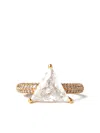 Izabel Display Mega Triangle Ring Mit Pavé In Gold