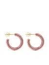 Izabel Display Pavé-set Hoop Earrings In Purple