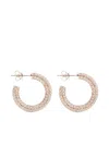 Izabel Display Creolen Mit Pavé-fassung In Silver