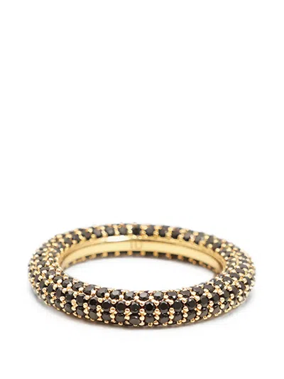 Izabel Display Pavé-set Crystal-embellished Rings In Gold