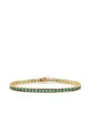 Izabel Display Square-cut Zirconia Tennis Bracelet In Green