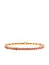 Izabel Display Square Tennis Bracelet In Orange