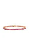 Izabel Display Square Tennis Bracelet In Pink