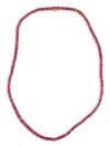 Izabel Display Square Tennis Necklace In Pink