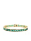 Izabel Display Square-zirconia Tennis Bracelet In Green