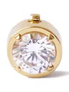 Izabel Display Stone-embellished Gold-plated Button Cover In Gold