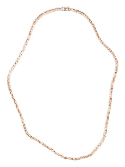 Izabel Display Tennis Necklace In Gold