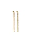 Izabel Display Tennis Square-stone Earrings In Gold
