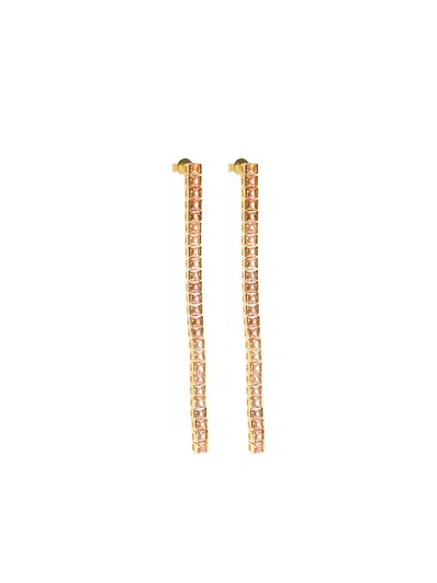 Izabel Display Tennis-style Earrings In Gold