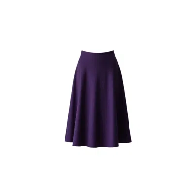 Izabela Mandoiu Women's Bias-cut  Purple Midi Skirt