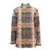 Izabela Mandoiu Women's Colorful Wool Cape Woven In Loom