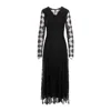 Izabela Mandoiu Women's Midi Tulle Dress In Black