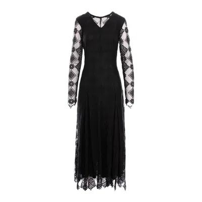 Izabela Mandoiu Women's Midi Tulle Dress In Black