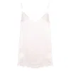 Izabela Mandoiu Women's Neutrals Ivory Silk Top With Adjustable Straps In White