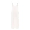 Izabela Mandoiu Women's Neutrals Pure Silk Slip Dress In Ivory With Adjustable Straps In White