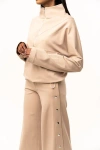 Izayla Sovana Pullover Jacket In Nude