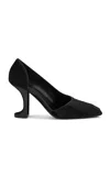 Izie Eleven D'orsay Mesh Pumps In Black
