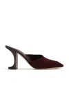 Izie Limited Waverly Denim Mules In Brown