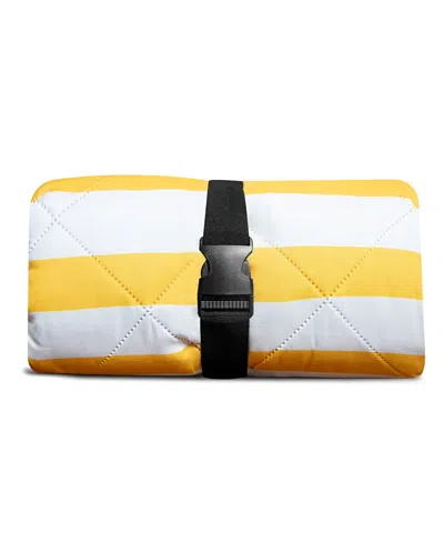 Izimini Brighton Picnic Rug, 59l X 79w In Yellow Striped