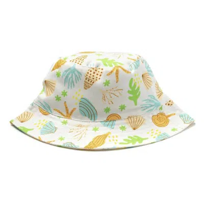 Izimini Kids'  Cotton Sun Protection Bucket Hat In Sailor
