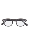 Izipizi 47mm Rectangular Reading Glasses In Black