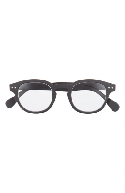 Izipizi 47mm Rectangular Reading Glasses In Black