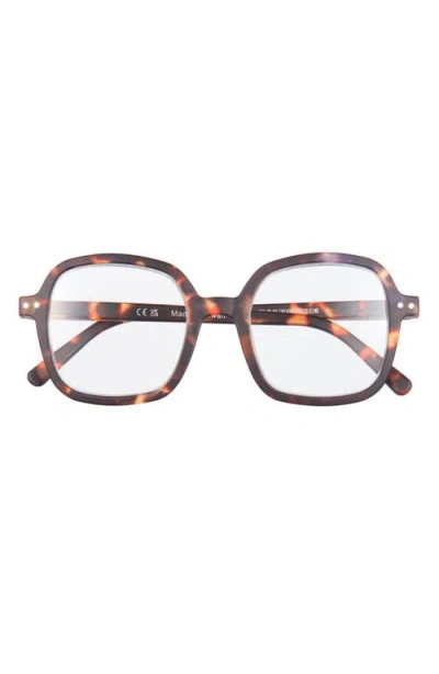 Izipizi 47mm Square Reading Glasses In Brown