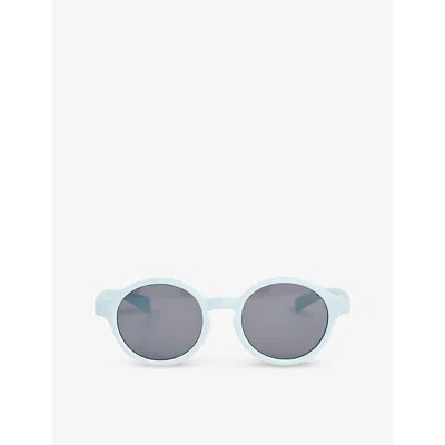 Izipizi Boys Sweet Blue Kids #d Kids' Round-frame Semi-transparent Acetate Sunglasses