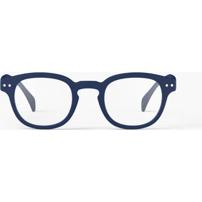 Izipizi #c 49mm Square Reading Glasses In Blue