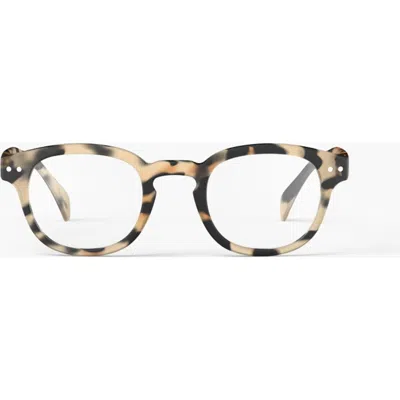 Izipizi #c 49mm Square Reading Glasses In Brown