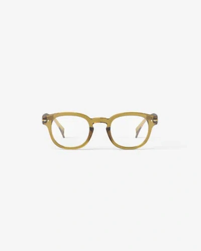 Izipizi #c 49mm Square Reading Glasses In Brown