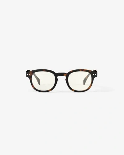 Izipizi #c 49mm Square Screen Glasses In Brown