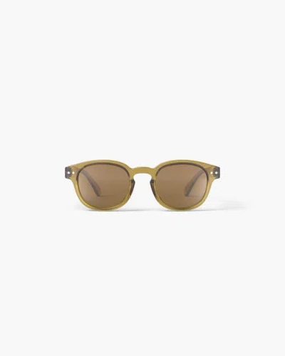 Izipizi #c Golden Green Polarized In Brown