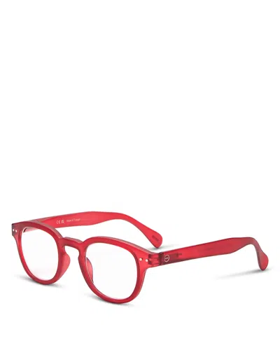 Izipizi #c Round Reading Sunglasses, 47mm In Red