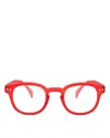 Izipizi Collection C Square Readers, 45mm In Red