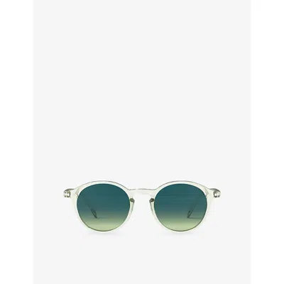 Izipizi #d Green Fields Round-frame Acetate Sunglasses