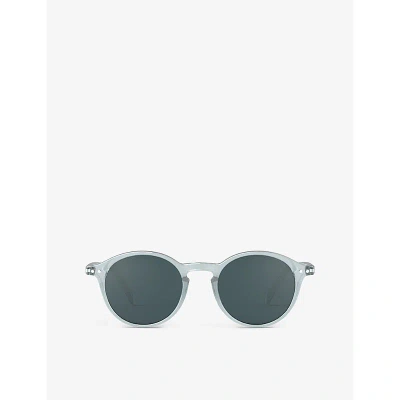 Izipizi #d Round-frame Polycarbonate Sunglasses In Frozen Blue