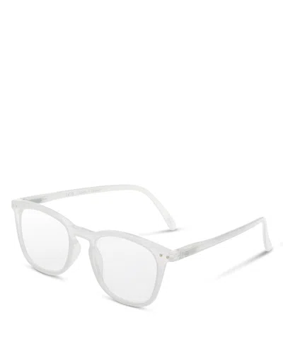 Izipizi #e -1 Moonlight Square Reading Eyeglasses, 49mm In Gray