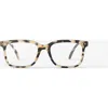 Izipizi #l 54mm Rectangular Reading Glasses In Brown