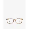 Izipizi Men's Blue Tortoise #l Square-frame Reading Glasses