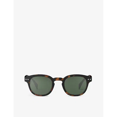 Izipizi Mens Tortoise #c Square-framed Polarised Sunglasses
