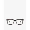 Izipizi Mens #l Square-framed Blue Tortoise Reading Glasses In Tortoise