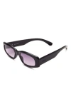 Izipizi Rectangular Sunglasses In Black