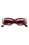 Izipizi Rectangular Sunglasses In Burgundy