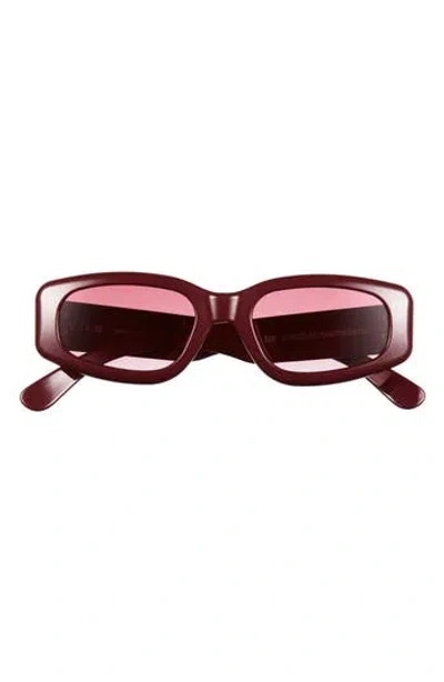 Izipizi Rectangular Sunglasses In Burgundy