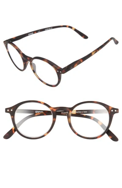 Izipizi Round 43mm Reading Glasses In Brown