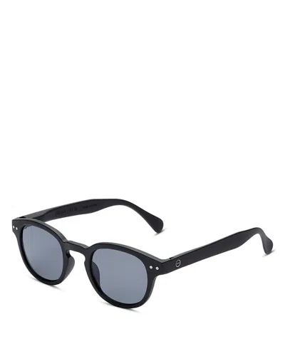 Izipizi Round Reading #c Sunglasses, 47mm In Black