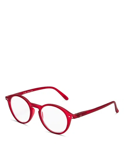 Izipizi Round Reading Glasses, 48mm In Red
