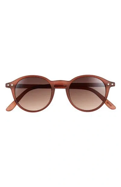 Izipizi Round Sunglasses In Brown