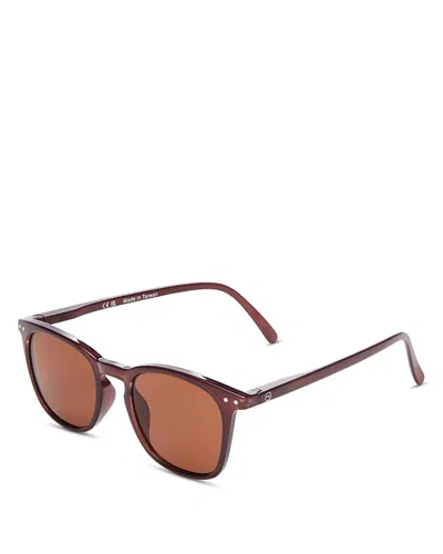 Izipizi Square Sunglasses, 49mm In Brown